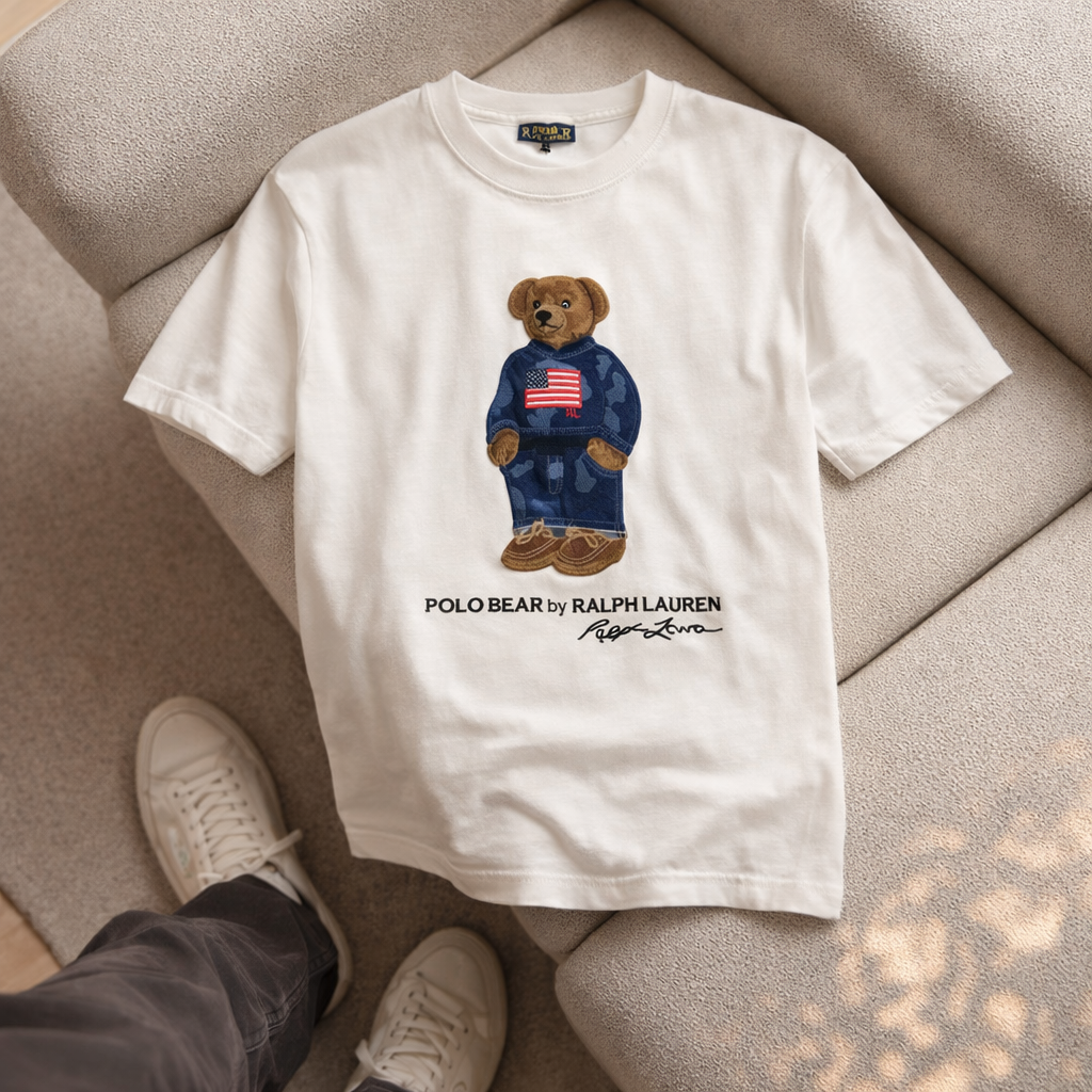 Polo Ralph Lauren Logo Bisiklet Yaka T-Shirt - Beyaz